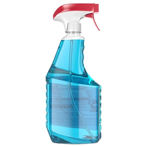 WINDEX GLASS AND WINDOW CLEANER SPRAY BOTTLE, PACKAGING DESIGNED TO PREVENT LEAKAGE AND BREAKING, SURFACE CLEANING SPRAY, ORIGINAL BLUE SCENT, 23 FL OZ