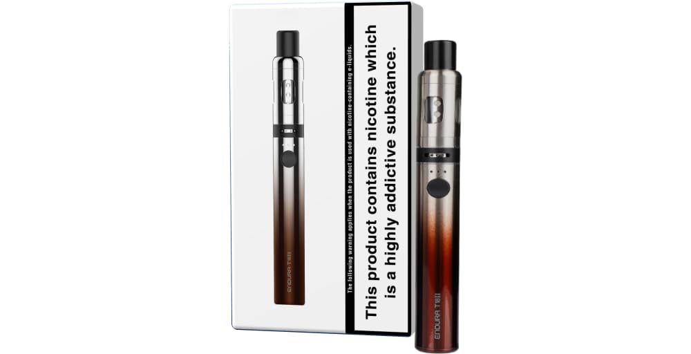 INNOKIN Endura T18II 1300mAh, Variable Wattage, E-Cig Top-Refill 2ml Tank with Airflow Control Vaping, Uses Prism Coil, Magnetic Dust-Proof-Cap, E Cigarette Vape Pen Starter Kit No Nicotine - Coffee
