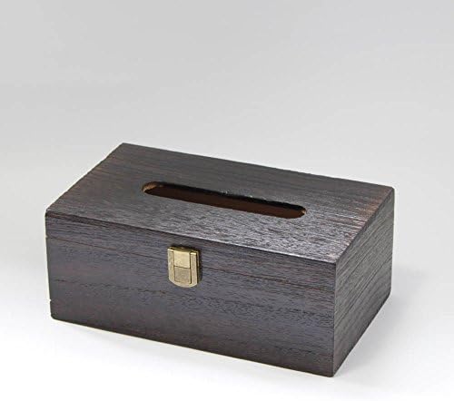 Vintage Retro Style Wooden Rectangular Tissue Box Cover (Copper)