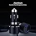 Moock Quick Charger 3.0 36W Dual USB Car Charger Adapter fit Galaxy S7/S6/Edge/Plus/iPhone X/8/7/6s/Plus, iPad Pro/Air 2/mini, LG, Nexus, HTC and More-Black