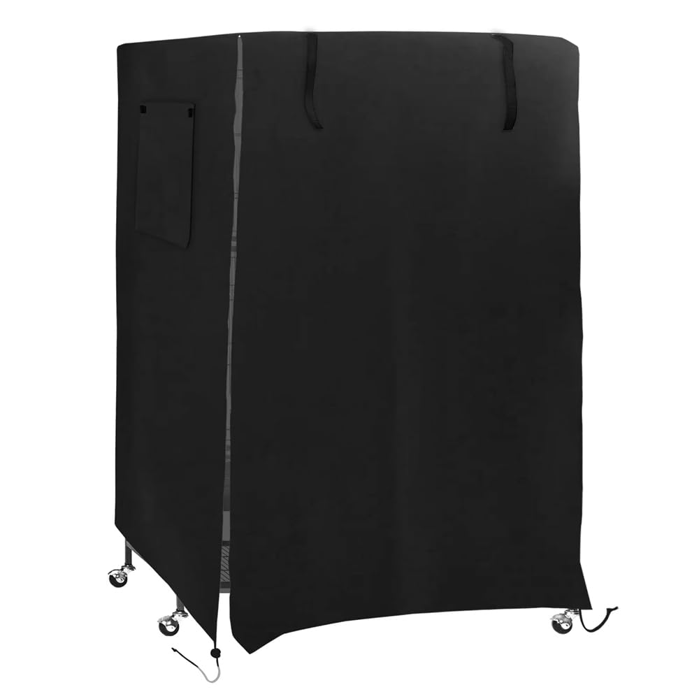 Hsthe Sea Universal Bird Cage Parrot Cage Black Bird Cage Waterproof And Dustproof Oxford Cloth Bird Cage For Budgies Macaws Parakeets (L 96cm X W 59cm X H 130cm)
