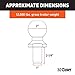 CURT 40038 Chrome Trailer Hitch Ball, 12,000 lbs, 2-Inch Diameter, 1 x 2-1/4-Inch Shank