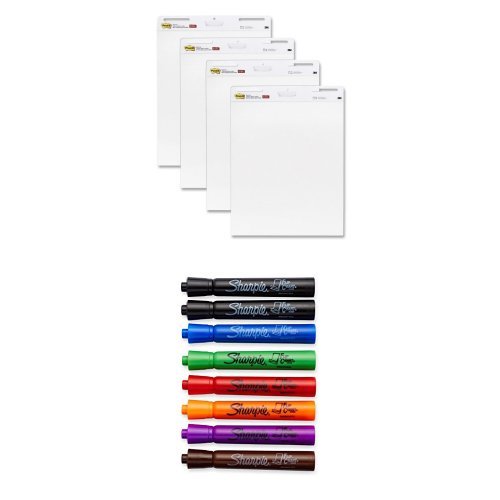 Post-it easel pad, 25 x 30-inches, white, 30-sheets/pad…