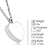 Glimkis Personalised Cremation jewelry for ashes love between mother& son is forever Birthstone urn necklaces,June(Engraved)