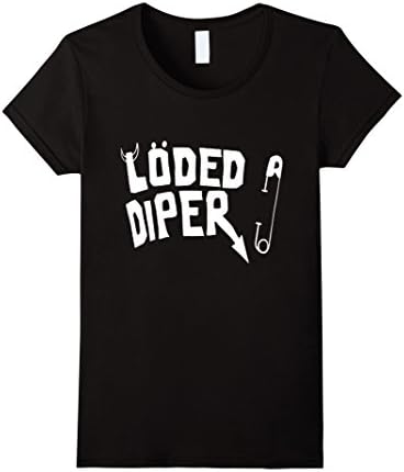 Women's Loded Diper Tshirt For Young, Kid Medium Black