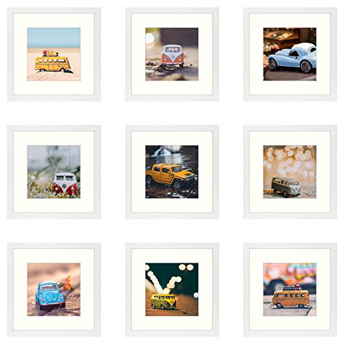 Golden State Art, Picture Frame to Display Photos with Ivory Mat Swivel