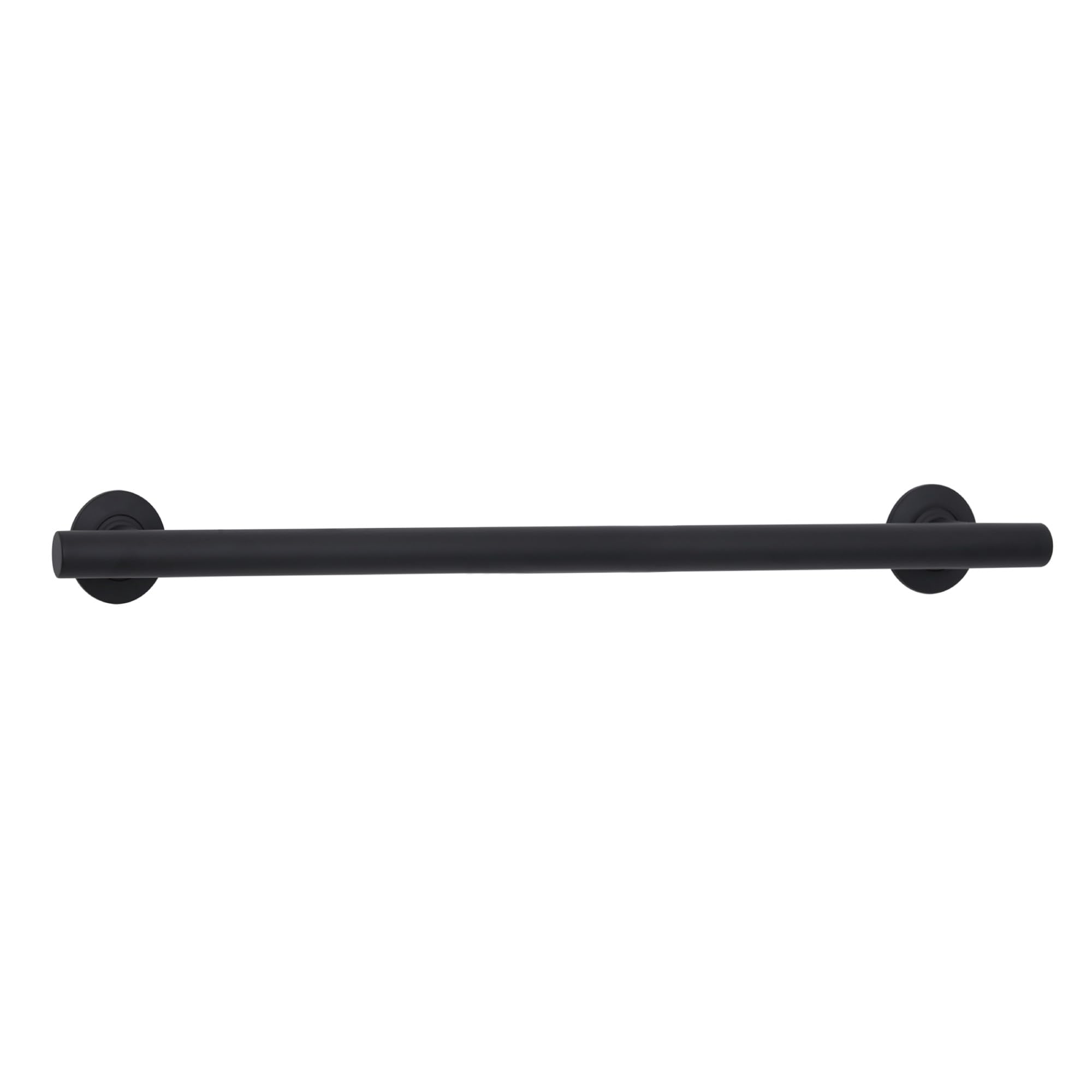 Seachrome 24-inch Coronado Designer Straight Bathroom Shower Grab Bar, Stainless Steel, Matte Black