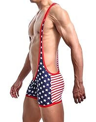 S Forever Men's Sexy Sports Jockstrap Jumpsuit,USA