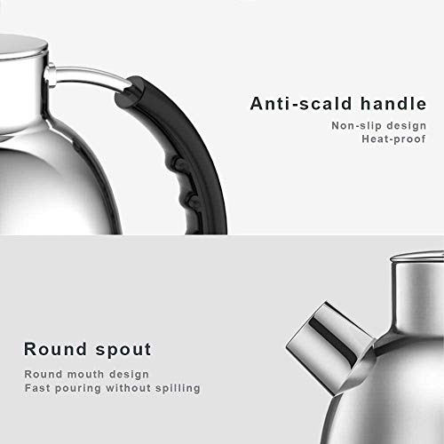 Electric Kettle, ASCOT Stainless Steel Electric Tea Kettle, 1.7QT