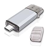 RAOYI 64GB USB 3.0 Type C Dual OTG Flash Drive USB C Thumb Drive Memory Stick for USB-C Smartphones,Tablets & New MacBook,Samsung Galaxy S8, S8 Plus, Note 8, LG G6, V30, Google Pixel XL Silver