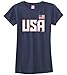 Threadrock Big Girls' USA National Team Fitted T-Shirt