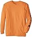 CarharttmensLoose Fit Heavyweight Long-Sleeve Logo Sleeve Graphic T-ShirtEmberX-Large/Tall