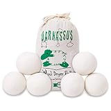 Dryer Balls XL Organic Wool Balls 6 Pack Premium Reusable Natural Fabric Softener 100% New Zealand Wool Handmade Fair Trade No Lint-Baby Safe Unscented Chemical Free