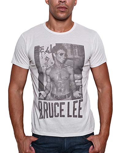 Roots of Fight Officially Licensed Men's Bruce Lee Tee Shirt (Small, Photo)