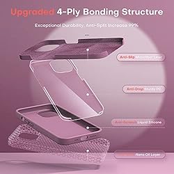 TOCOL 5 in 1 for iPhone 14 Case, with 2 Pack Screen