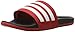 adidas Women's Adilette Ultra Slides Athletic Sandal, Scarlet/White/Core Black, 8
