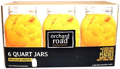 6PK QT Reg Mason Jar