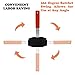 IRmm Brake Caliper Press Tool, Car Ratcheting Brake Caliper Piston Spreader Press Tool with Brake Cliper Hanger (Orange)