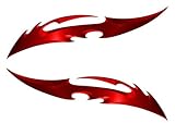 Red Blade Kawasaki Ninja ZX 14R 12R 10R 7R 6R 650R 600 250R Suzuki GSXR 1000 750 600 Hayabusa Yamaha YZF R1 R6 FZ1 FZ6 FZ8 Honda CBR 1000RR 600RR 600 F4I Motorcycle Sticker Decal