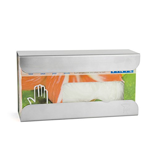 Teqler T-410147 Stainless Steel Glove Dispener, 1 Box