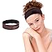 MelodySusie Wig Grip, No Slippage, Protect Edges and Head, Adjustable, Fits Head from 20 inches to 25 inches, Elastic Velvet Headband Hook for Wig Scarf Hat, Brown