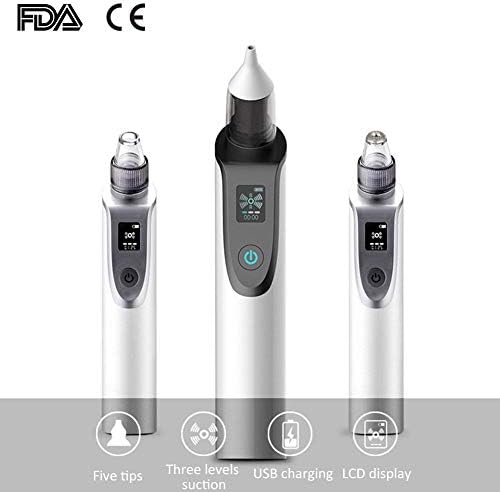 2.2W Nasal Aspirator,3 levels Baby Electric Nose Vacuum Cleaner,Newborn Nasal Aspirator,Adult Blackhead Remover for Infants Toddlers