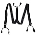 HDE Men's Formal Fashion Button End Adjustable Dress Suspenders - 1 1/4 Inch Wide