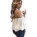 Sunward(TM) Women Sexy Off Shoulder Long Sleeve T Shirt (Small, White)