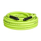Flexzilla Air Hose, 1/2 in. x 50 ft, 3/8 in. MNPT Fittings Heavy Duty, Lightweight, Hybrid, ZillaGreen - HFZ1250YW3