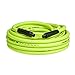 Flexzilla Air Hose, 1/2 in. x 50 ft, 3/8 in. MNPT Fittings Heavy Duty, Lightweight, Hybrid, ZillaGreen - HFZ1250YW3 primary