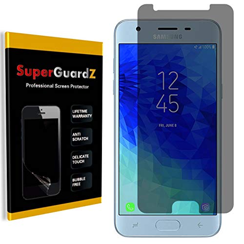 for Samsung Galaxy J7 (2018) Screen Protector [Privacy Anti-Spy], SuperGuardZ, Anti-Glare, Anti-Scratch, Anti-Bubble [Lifetime Replacement]