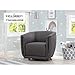 Delta Children Skylar Nursery Glider Swivel Rocker Tub Chair, Charcoal Grey