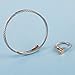 Zean Designer 14K Gold Plated Nail Bracelet and Ring for Womens Inspired Antique Jewelry Cross Cable Wire Bangle