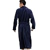 CaiDieNu-Mens-Super-Soft-Flannel-Shawl-Collar-Pajama-Robe-Bathrobe