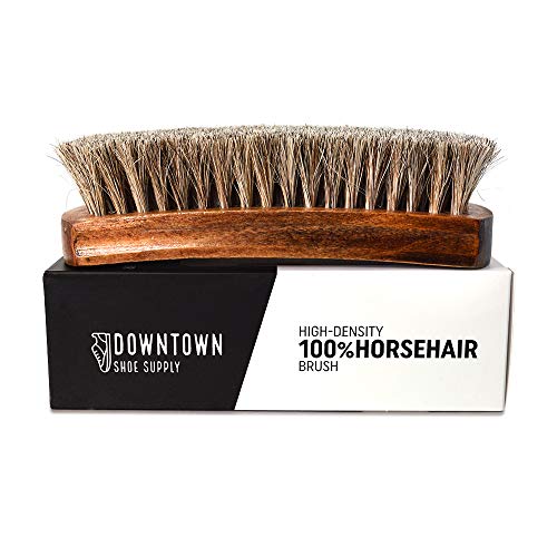 Professional Horse Hair Brush - Downtown Shoe Supply 7" - Thumbnail 4