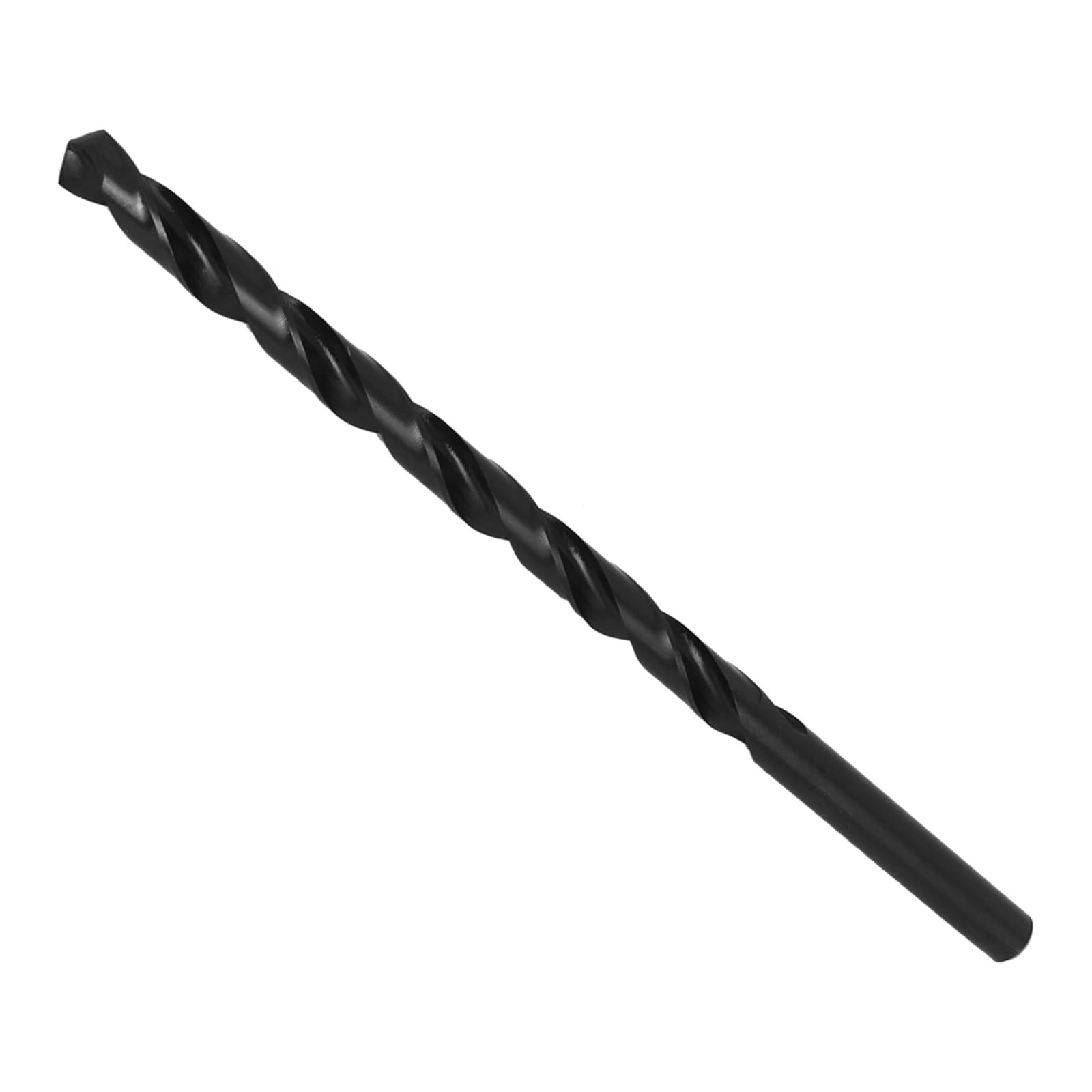 CoCud High Speed Steel Twist Drill Bits, 12mm Diameter 250mm Length, Straight Twist Jobber Drill Bit Black - (Applications: for Metal Woodwork Plastic Aluminum)