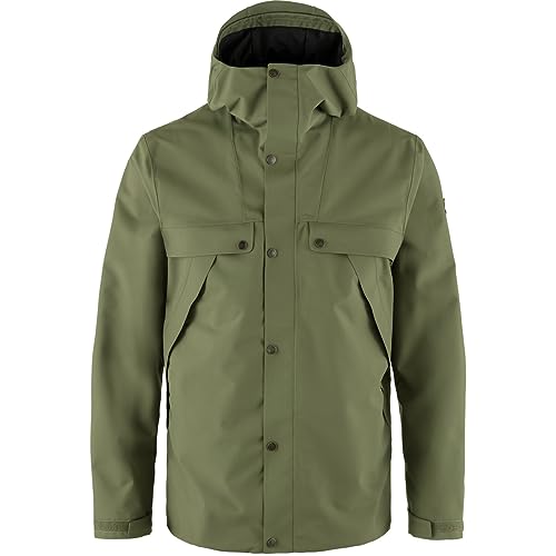 Fjällräven Chaqueta para hombre Övik Hydratic, verde, S