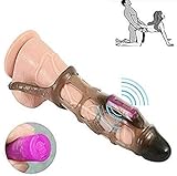.Ultimate Orgasm Cage Girth Enhancer Extension Sleeve Couple Toy-DJASL10