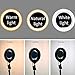 Dimmable Ring Light with Adjustable Height Light Stand，Selfie Stick and USB Plug,6
