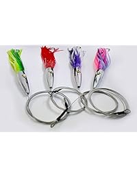 Wahoo Trolling Set de Torpedo velocidad con Lure Bag + de alambres y cables Rigged magbay
