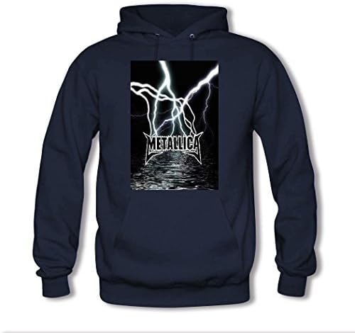 Metallica Custom Men's Hoody Hoodie Hooded Sweatshirt by Hkhoodies (Blue)