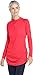Coolibar UPF 50+ Women's Lawai Ruche Swim Shirt - Sun Protective (Medium- Poppy Red)