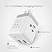 Multi Plug Outlet Extender with USB Ports, TECKIN Cruise Power Strip Charging Cube Splitter, Travel Cruise Ship Accessories Must Have No Surge Protector