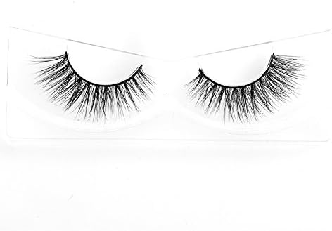 Lunamoon 3D Mink False Eyelashes Siberian Mink Fur Long Thick Hand-made Reusable Eyelashes Natural Look for Women’s Makeup 1 Pair Pack (Scarlett)