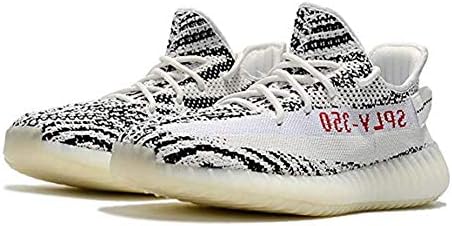 BOOTS35O Men's Breathable Fashion Sneakers Unisex Athletic Shoes (6.5 M US= EU 39 1/3, Zebra)