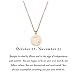 KUIYAI Zodiac Pendant Necklace Rose Gold Disc Horoscope Necklace Birthday Gift (Scorpio RG)