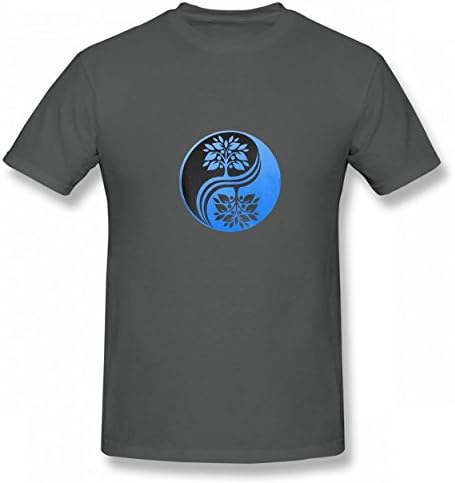 LNAUC Yin Yang Tree Gossip Tshirt Printed Cotton T-Shirts Tops Logo Original Man Tee Asphalt