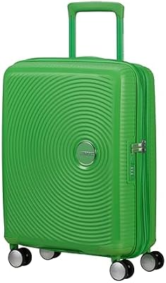 Soundbox - Valigia Bagaglio a Mano 55 x 40 x 20/23 cm - Trolley Rigido per EasyJet & la Maggior Parte delle Compagnie Aeree, Espandibile, 35.5/41L, (Grass Green)