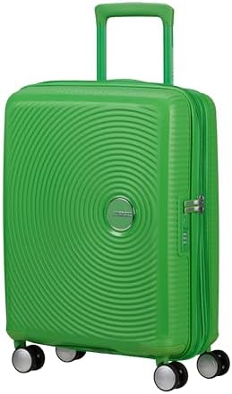 Soundbox - Valise Cabine 55 x 40 x 20/23 cm - Trolley Rigide pour EasyJet & la Plupart des Compagnies Aériennes, Extensible, 35.5/41L, (Grass Green)