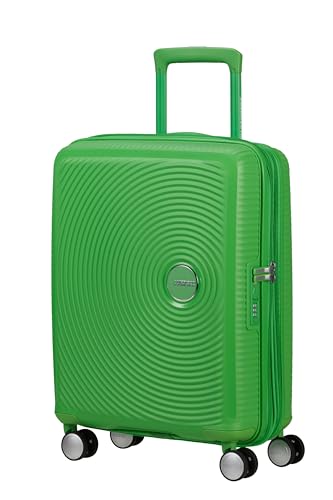 Soundbox - Maleta de Cabina 55 x 40 x 20/23 cm - Trolley Rígido para EasyJet y la Mayoría de Aerolíneas, Expandible, 35.5/41L, (Grass Green)